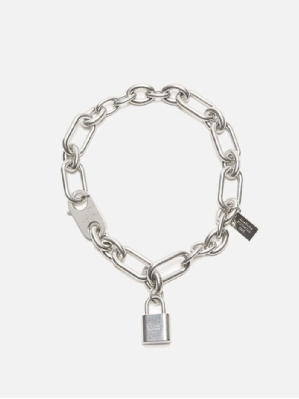 Acne Studio Logo Padlock Chain Necklace Link
Charm Vintage Silver